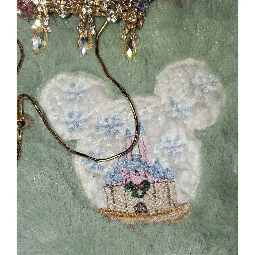 Disney small cat/dog gem stone paw claws, scarf and gem stone crown